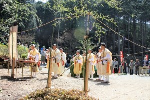 大護摩焚きの様子